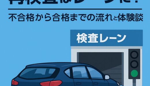 【完全ガイド】ユーザー車検の再検査はレーンに並ぶ？不合格から合格までの流れと体験談