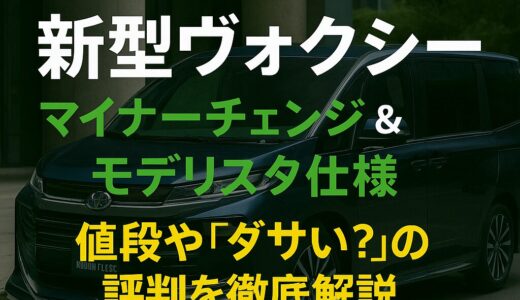 【2025年最新】新型ヴォクシー マイナーチェンジ＆モデリスタ仕様｜値段や「ダサい？」の評判を徹底解説